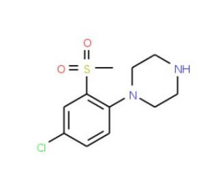 1-[4-Chloro-2-(methylsulfonyl)phenyl]piperazine (CAS 849035-68-3) - chemical structure image