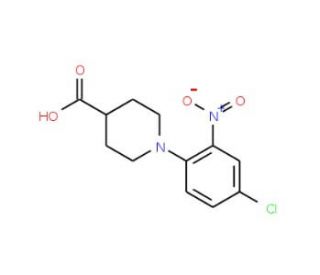 1-(4-Chloro-2-nitrophenyl)piperidine-4-carboxylic acid - chemical structure image