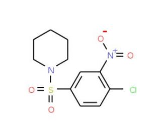 1-(4-Chloro-3-nitro-benzenesulfonyl)-piperidine (CAS 53162-43-9) - chemical structure image