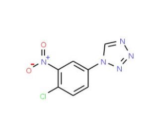 1-(4-chloro-3-nitrophenyl)-1H-tetrazole - chemical structure image