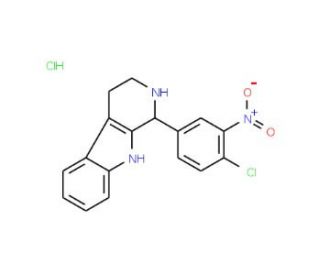 1-(4-Chloro-3-nitrophenyl)-2,3,4,9-tetrahydro-1H-beta-carboline hydrochloride - chemical structure image