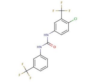 1-[4-Chloro-3-(trifluoromethyl)phenyl]-3-[3-(trifluoromethyl)phenyl]urea - chemical structure image