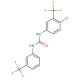 1-[4-Chloro-3-(trifluoromethyl)phenyl]-3-[3-(trifluoromethyl)phenyl]urea - chemical structure image
