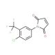 1-(4-Chloro-3-trifluoromethyl-phenyl)-pyrrole-2,5-dione (CAS 54647-10-8) - chemical structure image
