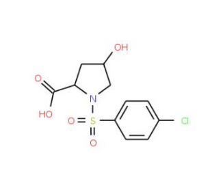1-(4-Chloro-benzenesulfonyl)-4-hydroxy-pyrrolidine-2-carboxylic acid - chemical structure image