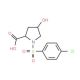 1-(4-Chloro-benzenesulfonyl)-4-hydroxy-pyrrolidine-2-carboxylic acid - chemical structure image