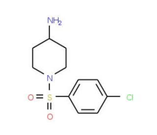 1-(4-Chloro-benzenesulfonyl)-piperidin-4-ylamine - chemical structure image
