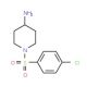 1-(4-Chloro-benzenesulfonyl)-piperidin-4-ylamine - chemical structure image
