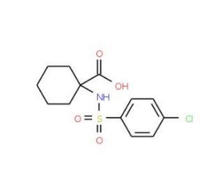 1-(4-Chloro-benzenesulfonylamino)-cyclohexanecarboxylic acid - chemical structure image