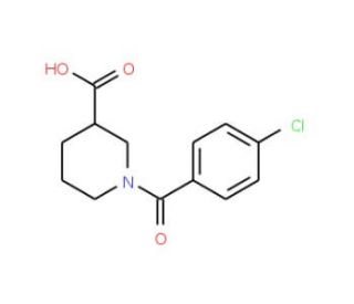 1-(4-Chloro-benzoyl)-piperidine-3-carboxylic acid - chemical structure image