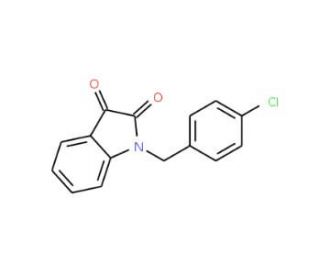 1-(4-Chloro-benzyl)-1H-indole-2,3-dione (CAS 26960-66-7) - chemical structure image