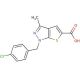 1-(4-Chloro-benzyl)-3-methyl-1H-thieno[2,3-c]pyrazole-5-carboxylic acid - chemical structure image