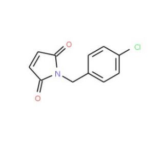 1-(4-Chloro-benzyl)-pyrrole-2,5-dione (CAS 34569-29-4) - chemical structure image