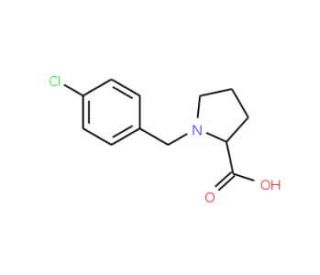 1-(4-Chloro-benzyl)-pyrrolidine-2-carboxylic acid - chemical structure image