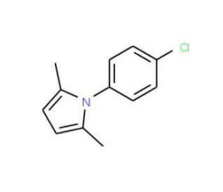 1-(4-Chloro-phenyl)-2,5-dimethyl-1H-pyrrole (CAS 5044-23-5) - chemical structure image