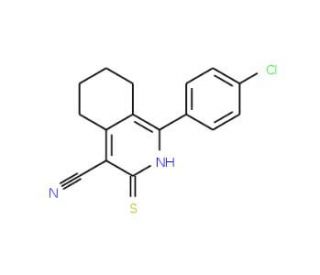 1-(4-Chloro-phenyl)-3-mercapto-5,6,7,8-tetrahydro-isoquinoline-4-carbonitrile - chemical structure image