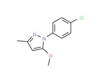 1-(4-Chloro-phenyl)-5-methoxy-3-methyl-1H-pyrazole - chemical structure image