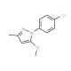 1-(4-Chloro-phenyl)-5-methoxy-3-methyl-1H-pyrazole - chemical structure image