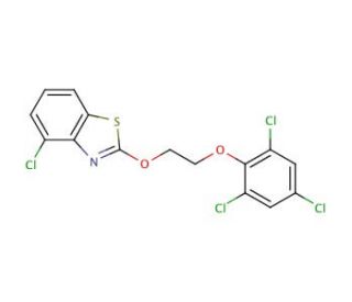 1-(4-Chlorobenyothiazolylz-yl)-2-(1,3,5-trichlorophenyl-6-yl) ethylene glycol - chemical structure image