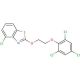 1-(4-Chlorobenyothiazolylz-yl)-2-(1,3,5-trichlorophenyl-6-yl) ethylene glycol - chemical structure image