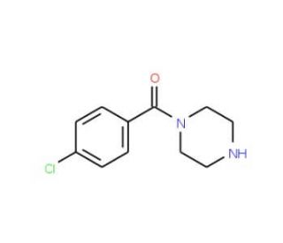 1-(4-chlorobenzoyl)piperazine (CAS 54042-47-6) - chemical structure image