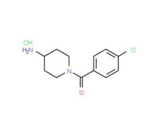 1-(4-Chlorobenzoyl)piperidin-4-amine hydrochloride - chemical structure image