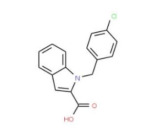 1-(4-Chlorobenzyl)-1H-indole-2-carboxylic acid - chemical structure image