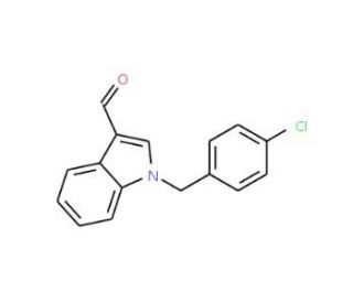 1-(4-Chlorobenzyl)-1H-indole-3-carbaldehyde - chemical structure image