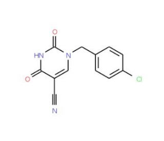 1-(4-Chlorobenzyl)-2,4-dioxo-1,2,3,4-tetrahydro-5-pyrimidinecarbonitrile - chemical structure image