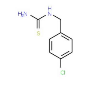 1-(4-Chlorobenzyl)-2-thiourea (CAS 24827-37-0) - chemical structure image