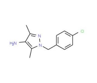 1-(4-Chlorobenzyl)-3,5-dimethyl-1H-pyrazol-4-amine - chemical structure image