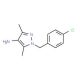 1-(4-Chlorobenzyl)-3,5-dimethyl-1H-pyrazol-4-amine - chemical structure image