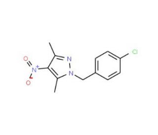 1-(4-Chlorobenzyl)-3,5-dimethyl-4-nitro-1H-pyrazole - chemical structure image