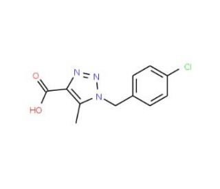 1-(4-Chlorobenzyl)-5-methyl-1H-1,2,3-triazole-4-carboxylic acid - chemical structure image