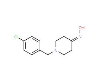 1-(4-chlorobenzyl)piperidin-4-one oxime - chemical structure image