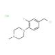 1-[4-(chloromethyl)-2-fluorophenyl]-4-methylpiperazine hydrochloride - chemical structure image