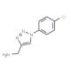 [1-(4-Chlorophenyl)-1H-1,2,3-triazol-4-yl]-methanamine - chemical structure image