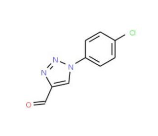 1-(4-Chlorophenyl)-1H-1,2,3-triazole-4-carbaldehyde (CAS 113934-27-3) - chemical structure image