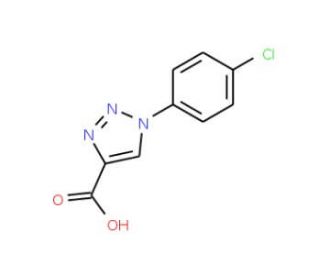 1-(4-chlorophenyl)-1H-1,2,3-triazole-4-carboxylic acid - chemical structure image