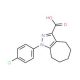 1-(4-chlorophenyl)-1H,4H,5H,6H,7H,8H-cyclohepta[c]pyrazole-3-carboxylic acid - chemical structure image