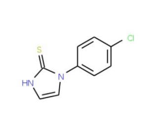 1-(4-chlorophenyl)-1H-imidazole-2-thiol (CAS 17452-12-9) - chemical structure image