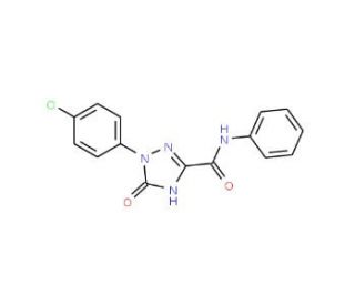 1-(4-Chlorophenyl)-2,5-dihydro-5-oxo-1H-1,2,4-triazole-3-carboxylic acid phenylamide - chemical structure image
