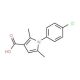 1-(4-chlorophenyl)-2,5-dimethyl-1H-pyrrole-3-carboxylic acid (CAS 60217-76-7) - chemical structure image