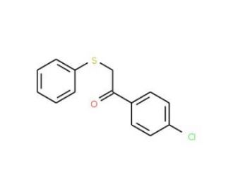 1-(4-chlorophenyl)-2-(phenylthio)ethanone - chemical structure image