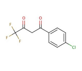 1-(4-Chlorophenyl)-4,4,4-trifluoro-1,3-butanedione (CAS 18931-60-7) - chemical structure image