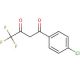1-(4-Chlorophenyl)-4,4,4-trifluoro-1,3-butanedione (CAS 18931-60-7) - chemical structure image