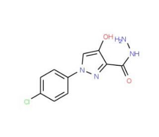 1-(4-chlorophenyl)-4-hydroxy-1H-pyrazole-3-carbohydrazide - chemical structure image