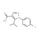 1-(4-chlorophenyl)-5-isopropyl-1H-pyrazole-4-carboxylic acid - chemical structure image