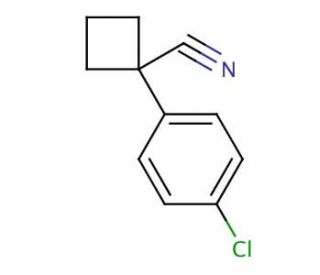 1-(4-Chlorophenyl)cyclobutane Carbonitrile (CAS 28049-61-8) - chemical structure image