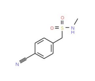 1-(4-cyanophenyl)-N-methylmethanesulfonamide - chemical structure image